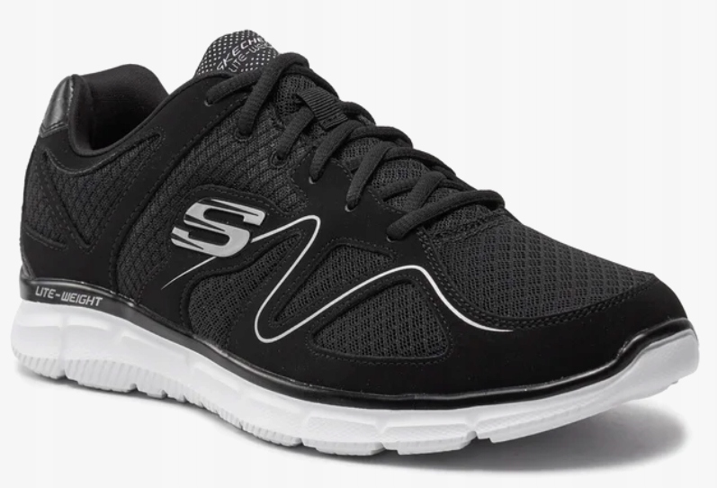 Skechers Buty Męskie Sportowe Satisfaction Flash Czarne 46 Eu