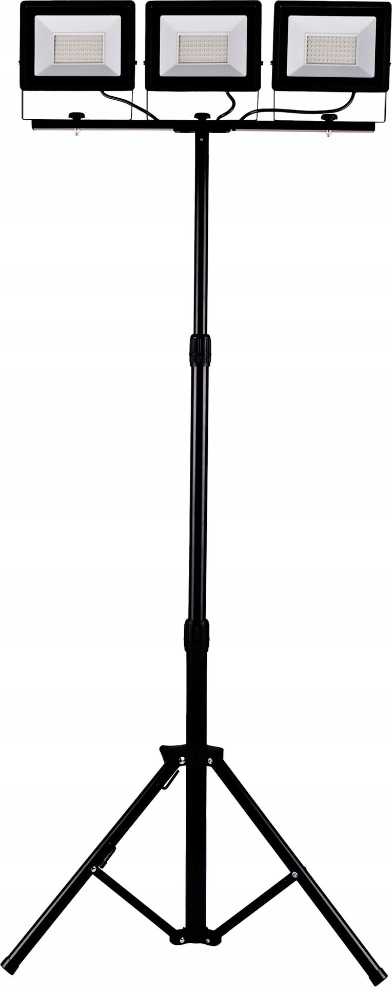 Naświetlacz Led 3x45W Slim z czarnym statywem Germina