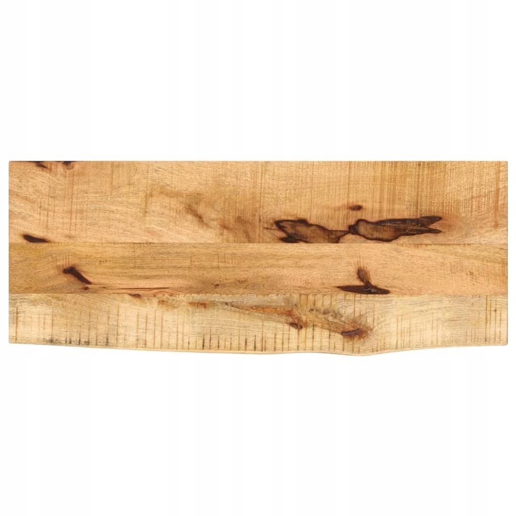 Blat Stołu 70X20X2,5CM Naturalna Krawędź Surowe Drewno Mango