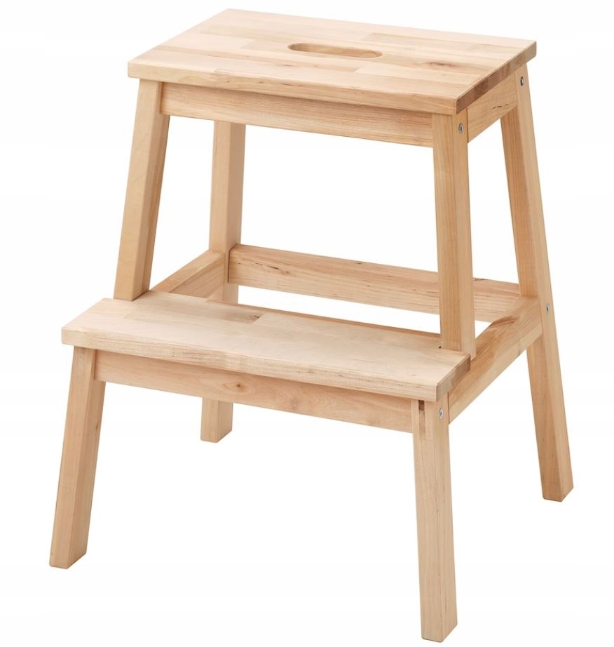 Taboret Kuchenny Drewniany Stołek Ze Schodkiem Podest Ikea Bekvam Brzoza