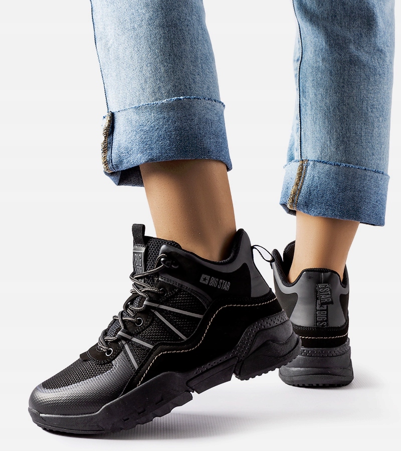 Czarne trapery damskie Big Star KK274218 25627 rozmiar 39