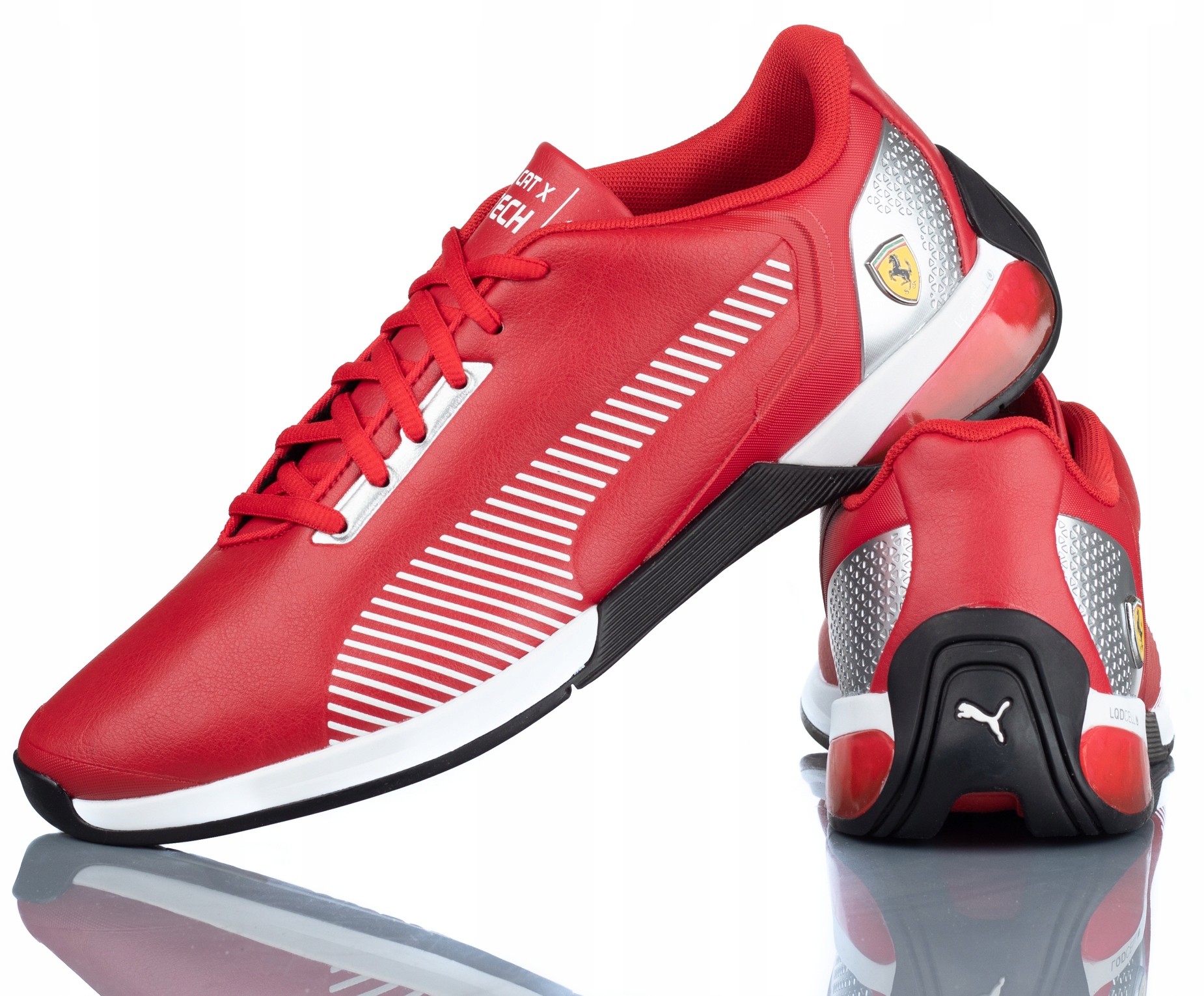 Buty Sportowe Puma Skórzane Czerwone Ferrari Race Kart Cat X Tech R-40