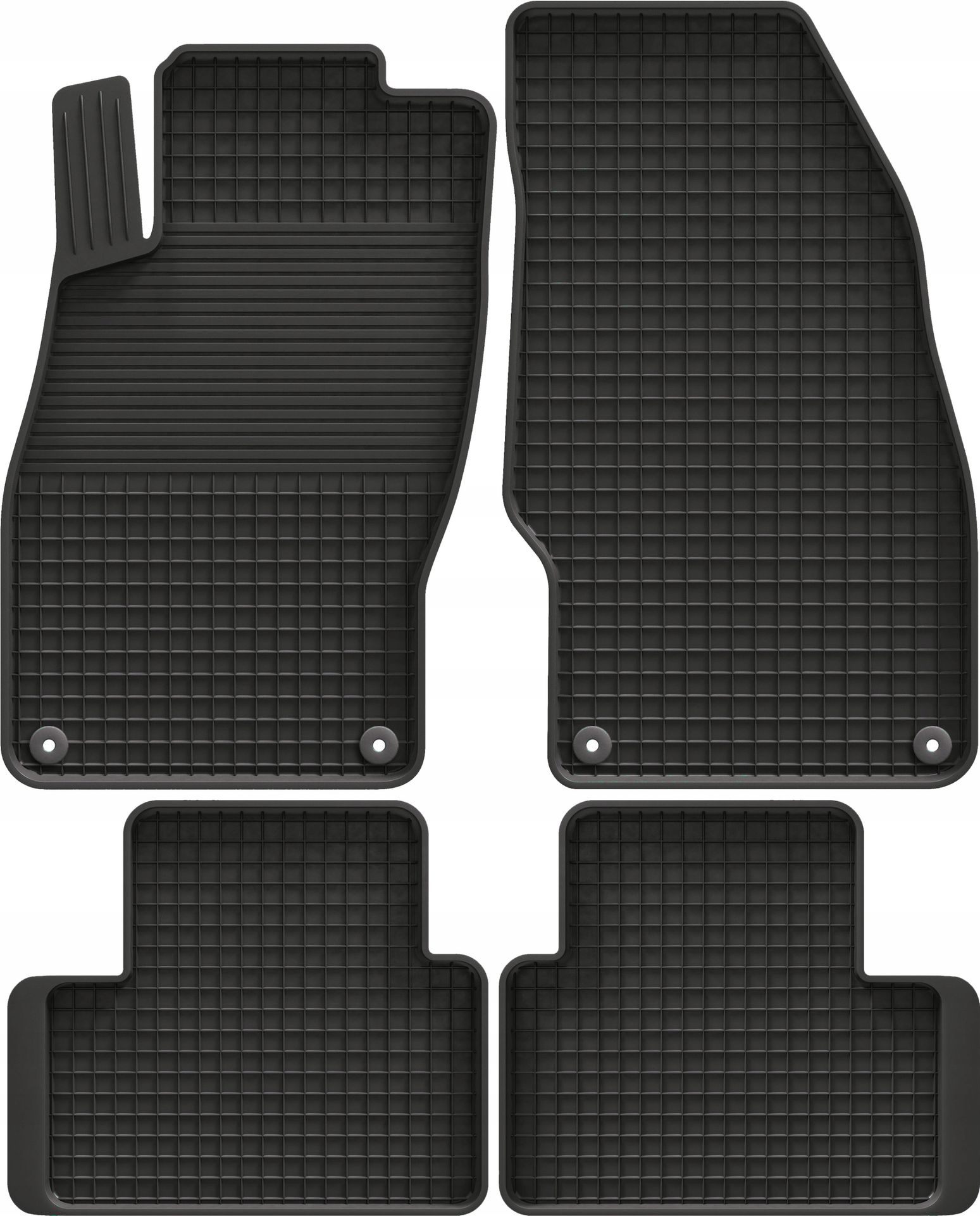 Opel Corsa D E (2006-2019) dywaniki gumowe Korytko 2cm Stopery