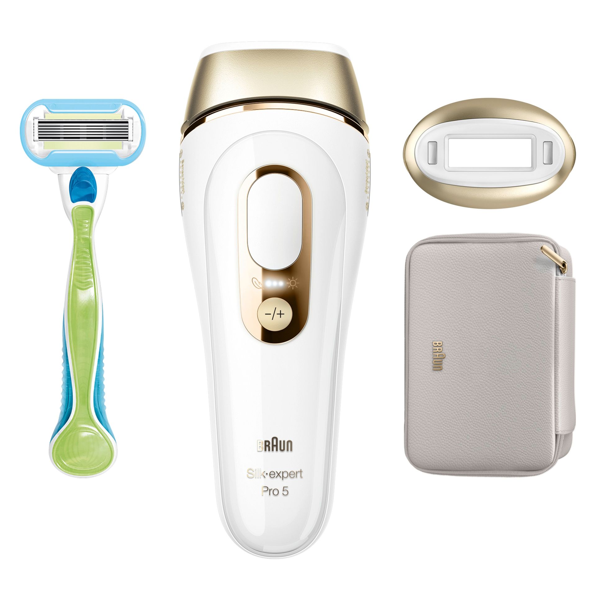 Depilator Braun Silk-expert Pro 5 PL5052 Ipl biało-złoty