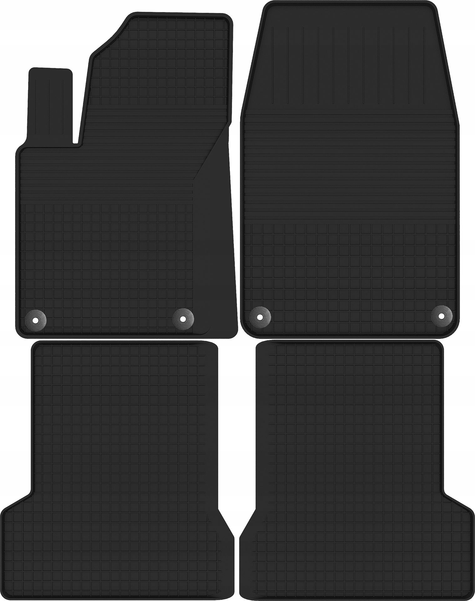 Ford Fiesta MK6 MK7 (2002-2017) dywaniki gumowe Korytko 2cm Stopery