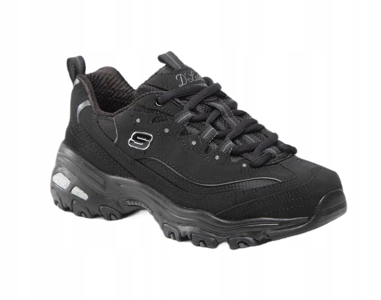 Skechers Sportowe Buty Damskie D'lites Biggest Fan Czarne 35,5 Eu