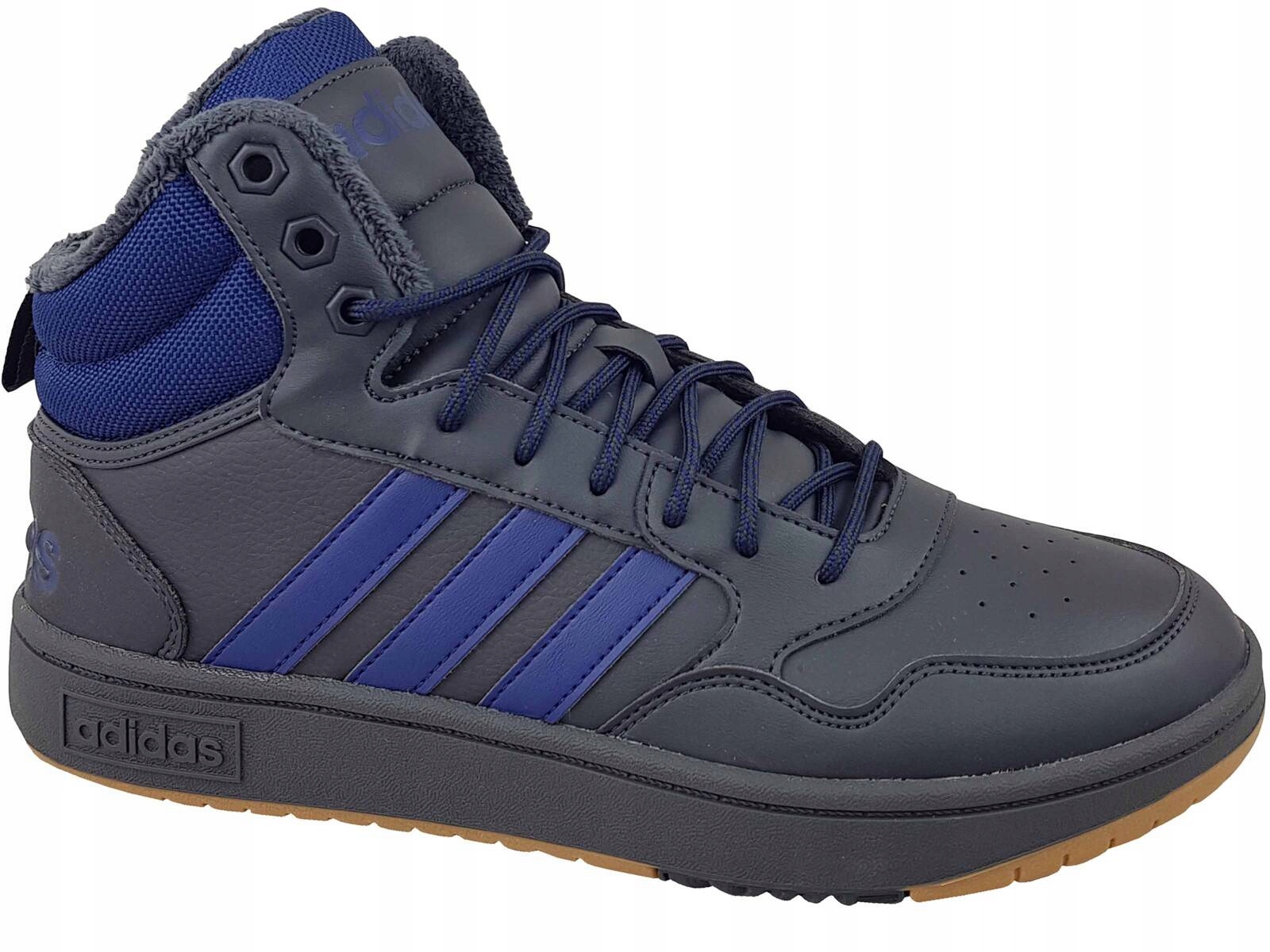 Adidas Hoops 3.0 MID Wtr Forum IF2635 Męskie Buty Wysokie Grafit Ocieplane