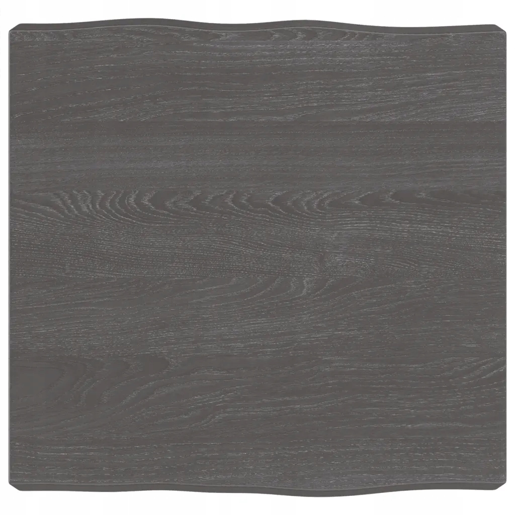 Blat, ciemnobrązowy 40x40x(2-6) cm drewno z natur