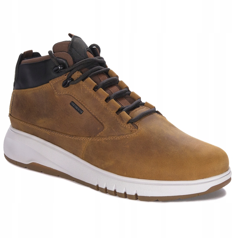Geox Botki buty męskie skórzane nubukowe brązowe U04APA-000FF-C2112 r.45