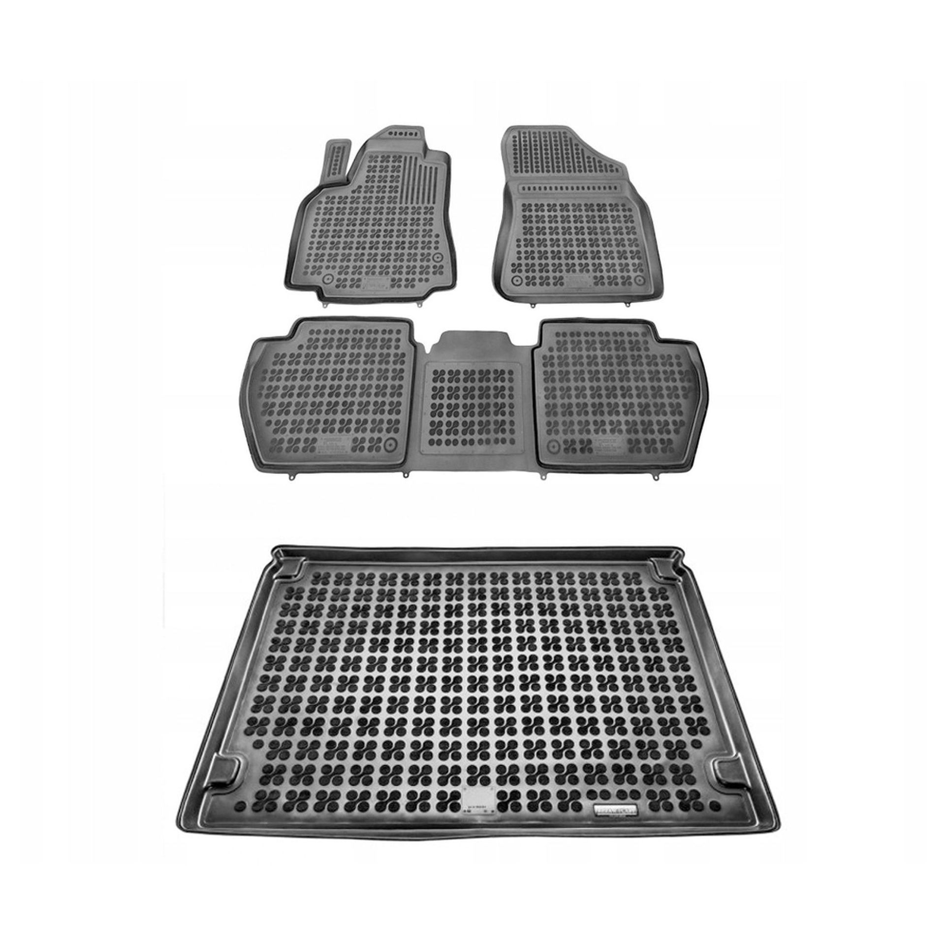 Gumowy zestaw dywaniki i mata Citroen Berlingo II 2008-2018 5 osobowy