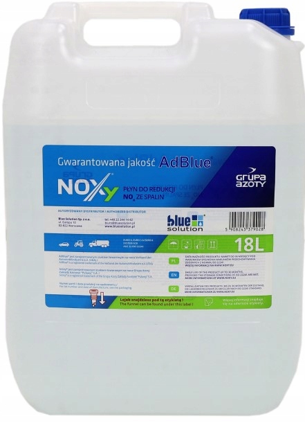 Płyn Kataliczny Noxy Ad Blue Adblue Mocznik Dpf 18L 20KG Diesel Grupa Azoty