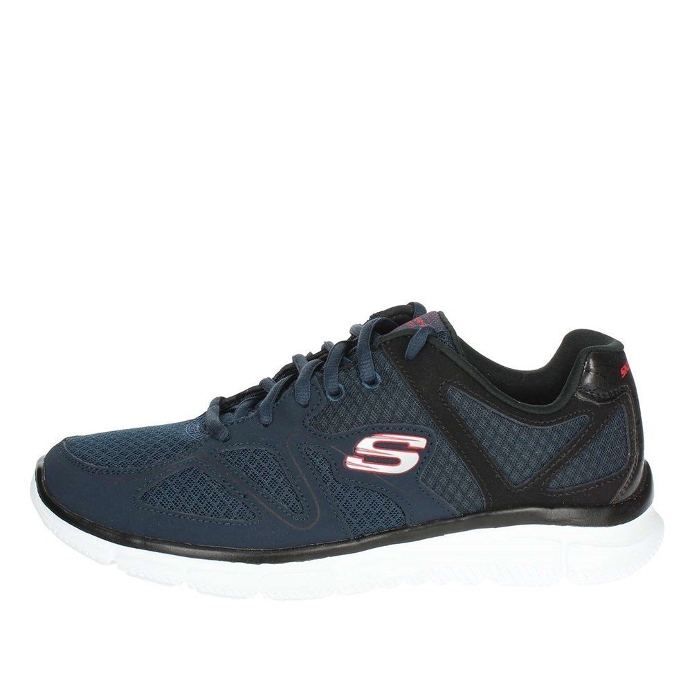 Skechers Buty Męskie Satisfaction Flash Granatowe 45 Eu