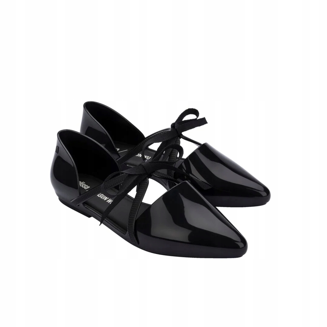 Melissa Baleriny Damskie Czarne Pointy Stripe Jason Wu Ad Black 40