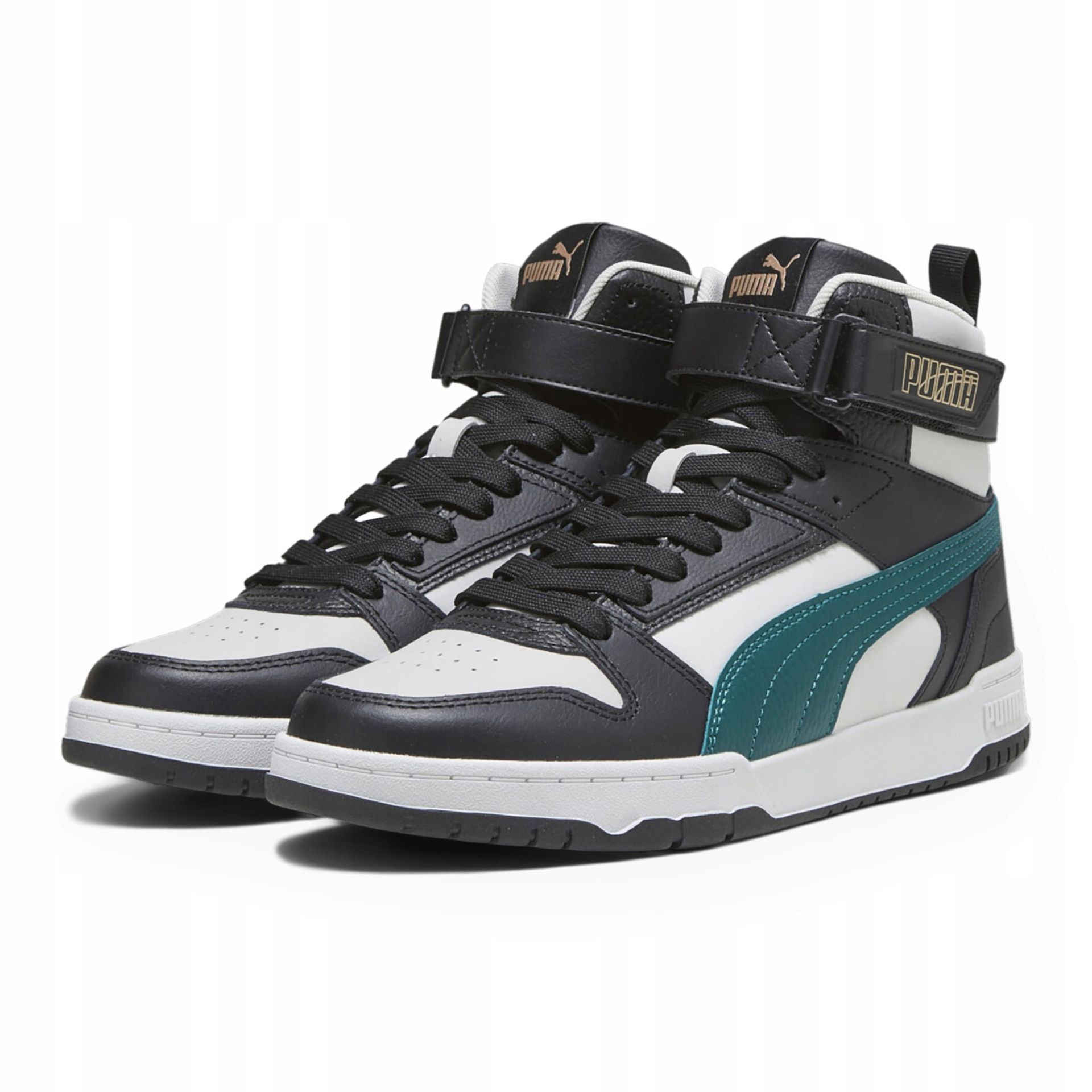 Buty Puma Rbd Game cool light gray/malachite/puma black/puma gold 45 Eu
