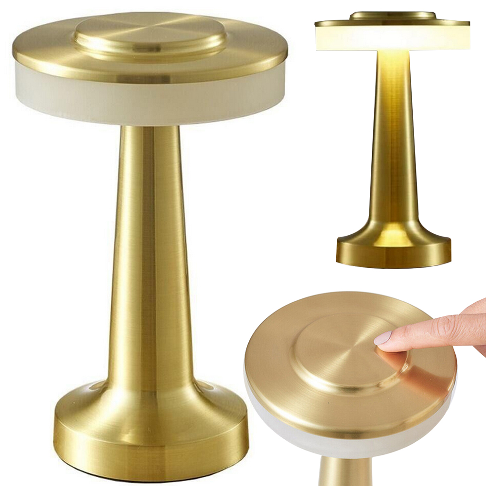 Lampka Nocna Stołowa Dotykowa Lampa 3 Stopniowa Do Sypialni Bezprzewodowa