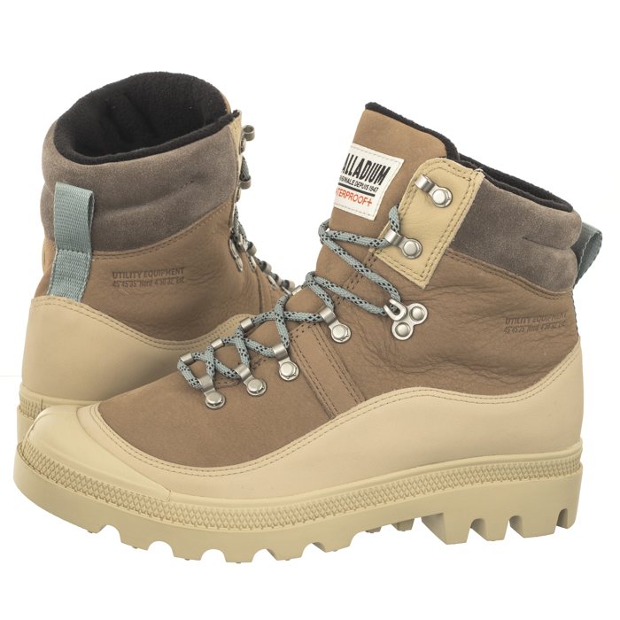 Buty Trapery Damskie Palladium Pallabrousse Beżowe