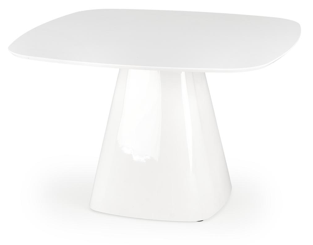 Stół Lakierowany Nowoczesny Minimalistyczny do Salonu Biały 120 cm Flavio