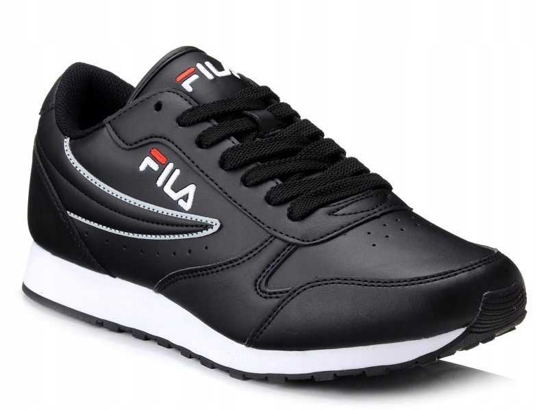 Buty męskie sportowe joggingi Fila Orbit czarne ekoskóra sznurowane 45