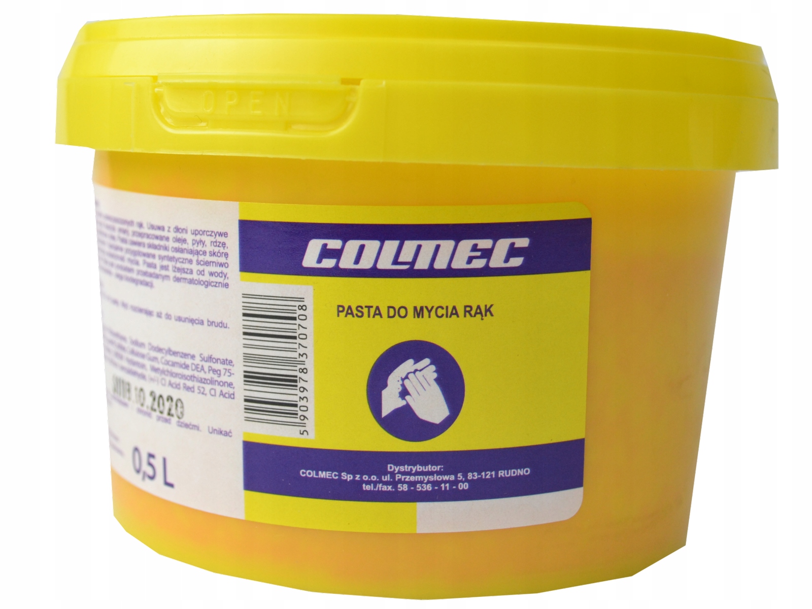 Pasta do mycia rąk różowa 0,5l Colmec