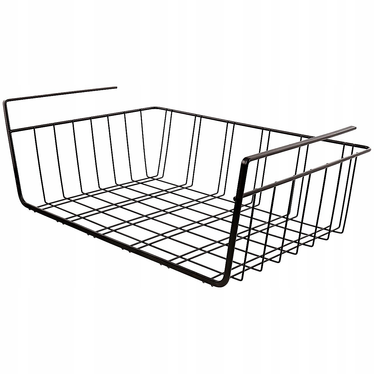 Koszyk Podwieszany Pod Półkę Organizer Metalowy Czarny Do Szafy Szafki 5 Kg