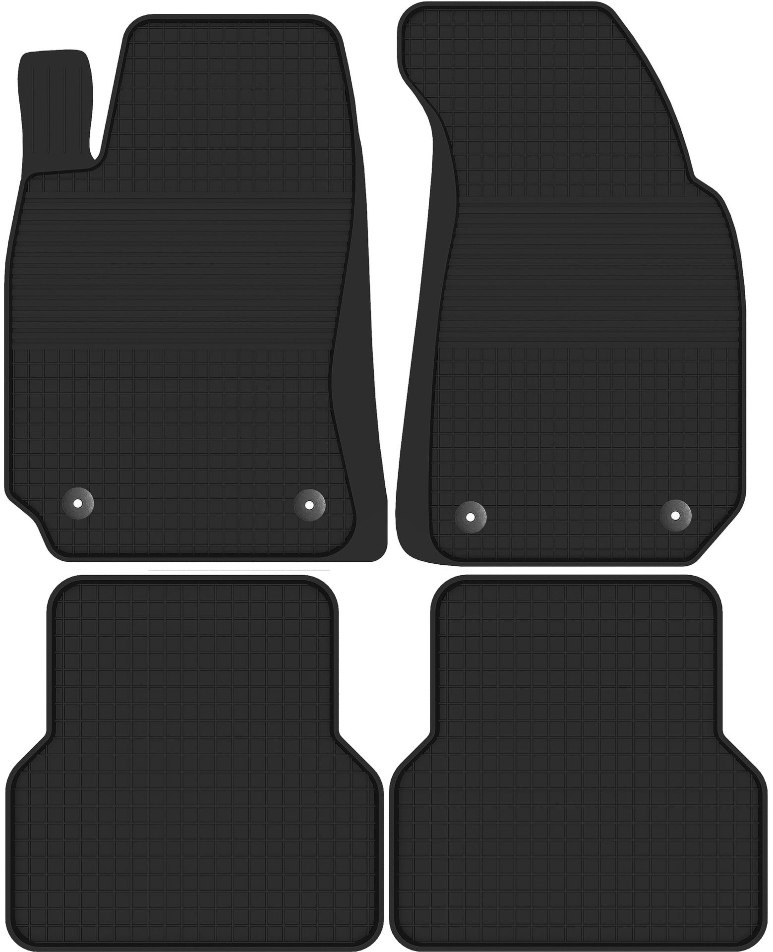 Audi A4 B5 B6 B7 B8 B9 A6 C5 C6 C7 C8 dywaniki gumowe Korytko 2cm Stopery