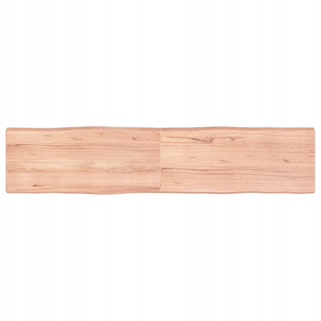 Blat, jasnobrązowy 180x40x(2-6) cm drewno z naturalną krawędzią