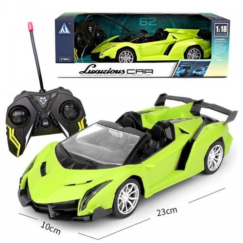 Auto na sterowanie sportowe cabrio zielone rc car