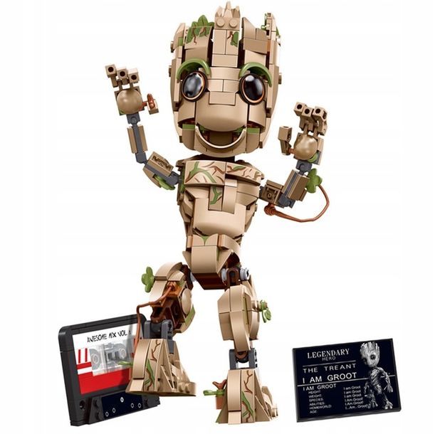 Klocki Konstrukcyjne Figurka Groot Disney Jak Lego Zestaw Klocków