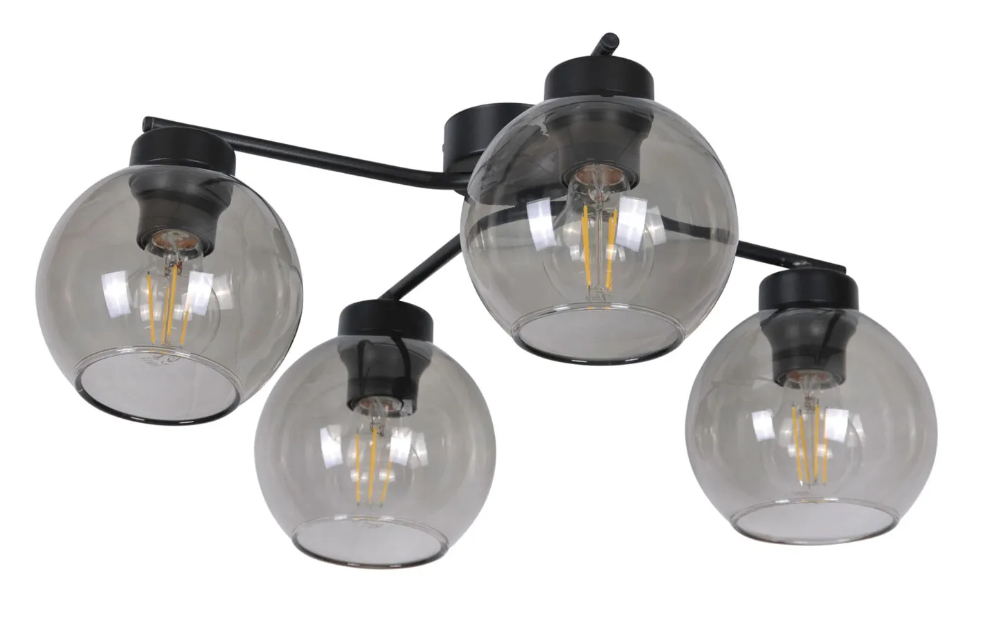 Industrialna lampa sufitowa z dymionymi kloszami - A797 T4-L73