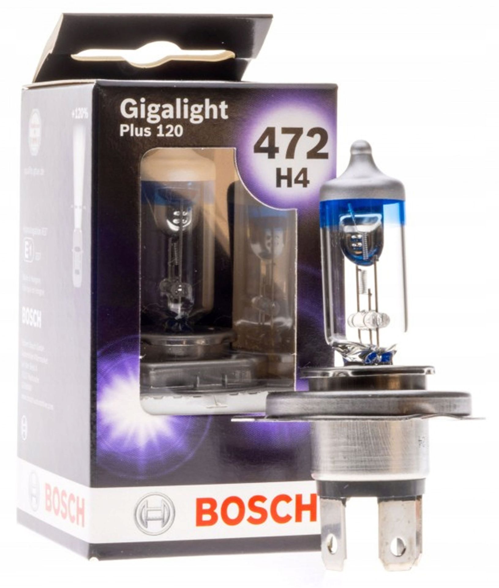 Żarówki Bosch H4 Gigalight Plus 120% Więcej Światła 1 szt
