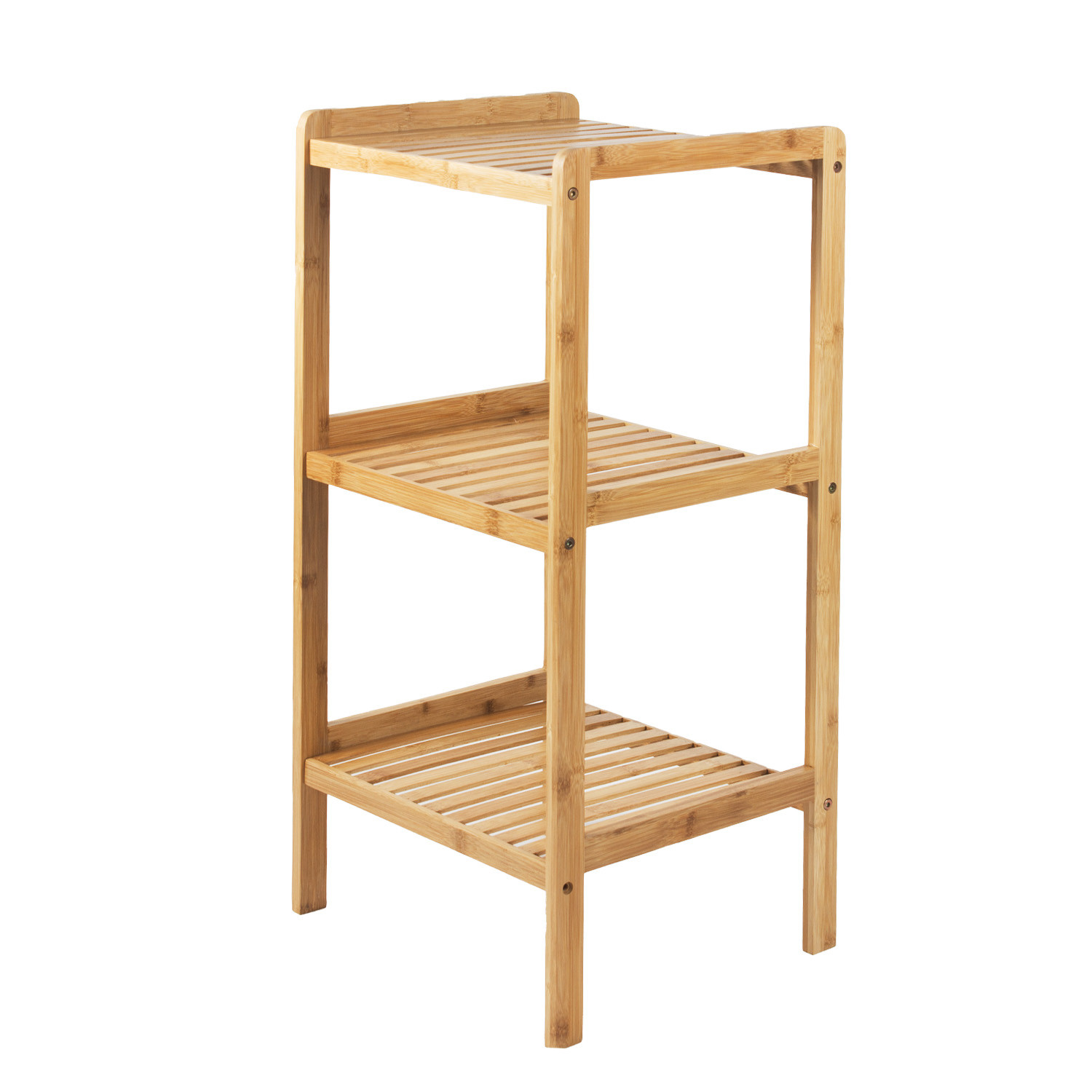 Szafka bambusowa łazienkowa 370x330x780mm 3 półki GB321 Regał Łazienkowy