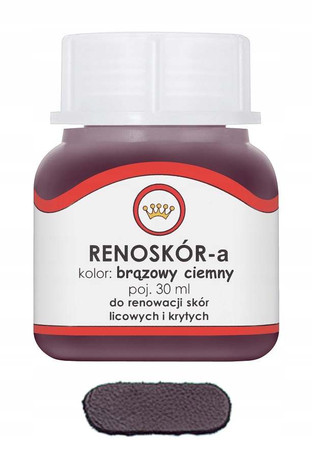 Renoskór Farba Lakier Do Skóry Ciemny Brąz