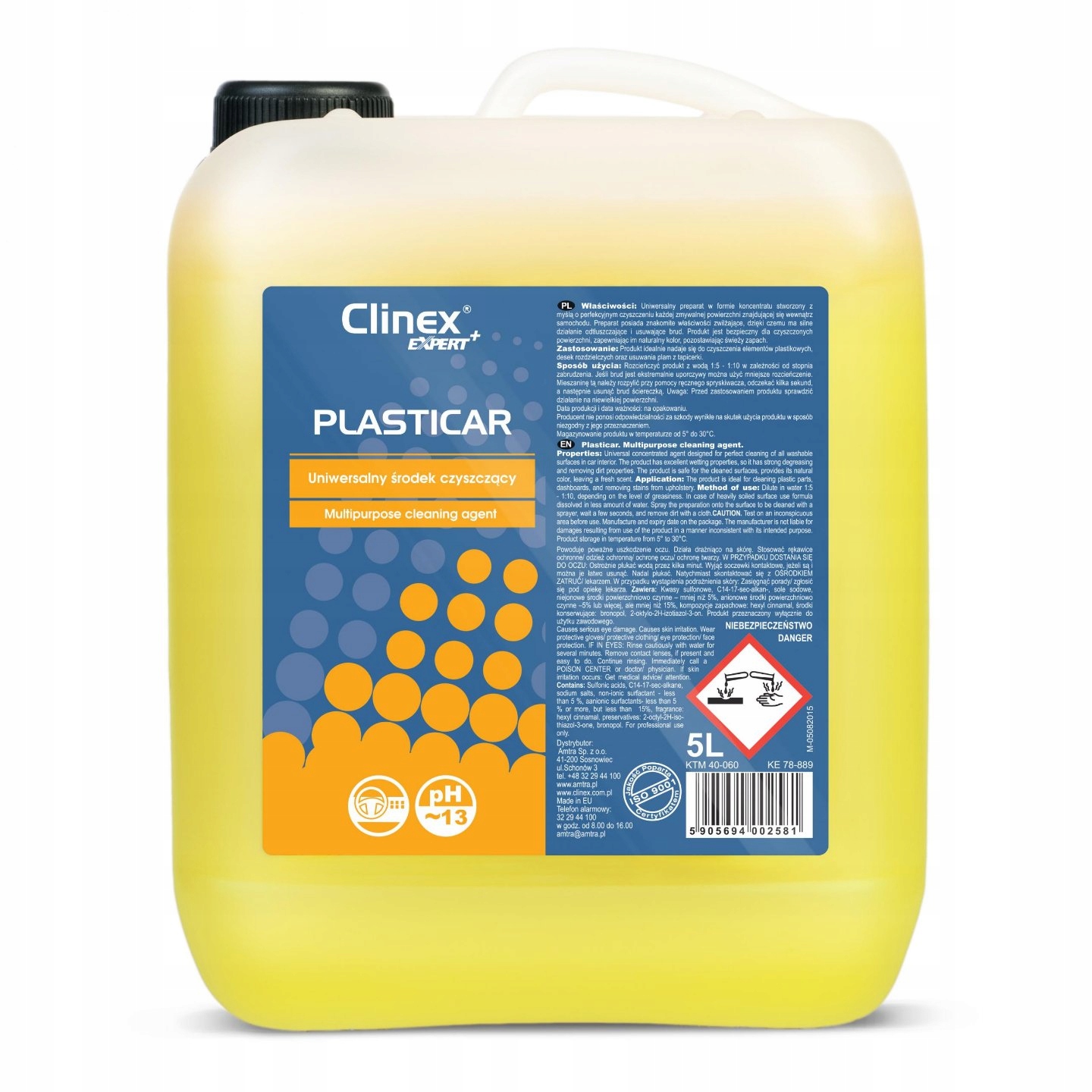Czyszczenie Plastików Clinex Expert+ Plasticar 5L