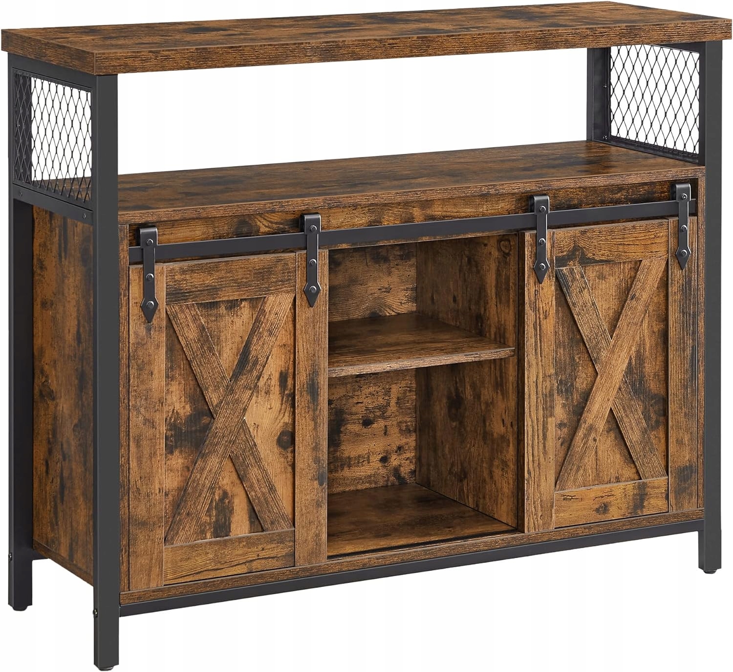 Komoda Kredens 100x33x80 W Stylu Rustyklanym Szafka Kuchenna Loft