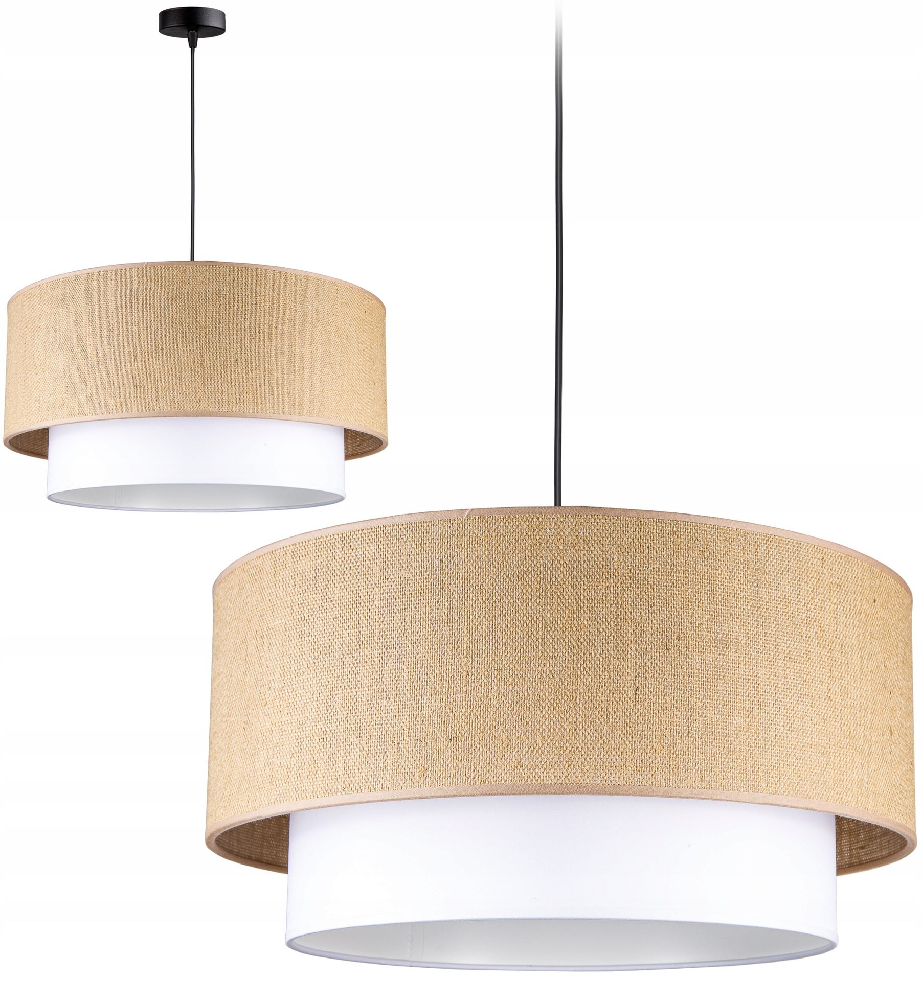 Lampa Wisząca Sufitowa Żyrandol Abażur Nowoczesna