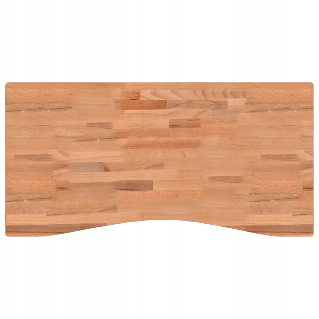 Blat do biurka, 100x(45-50)x2,5 cm, lite drewno bukowe