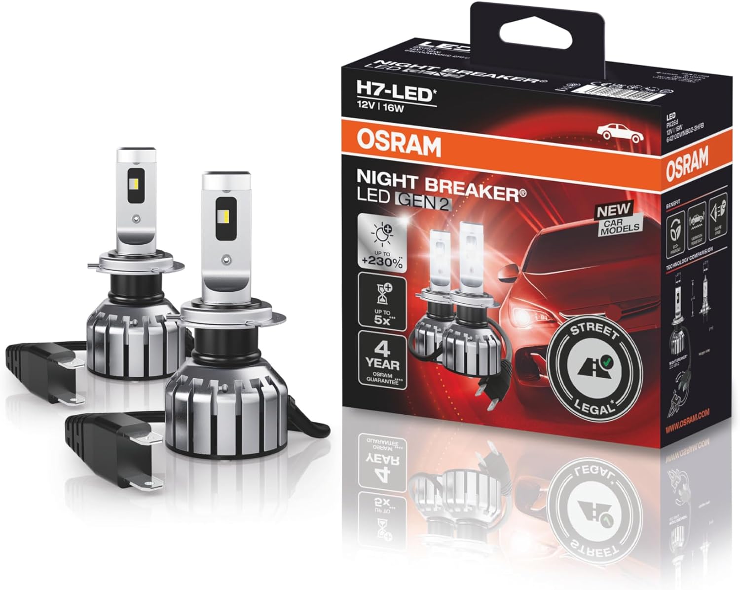 Osram Żarówki Led Hl H7 Gen 2 6000K Osram Nowe Podniszczone Op