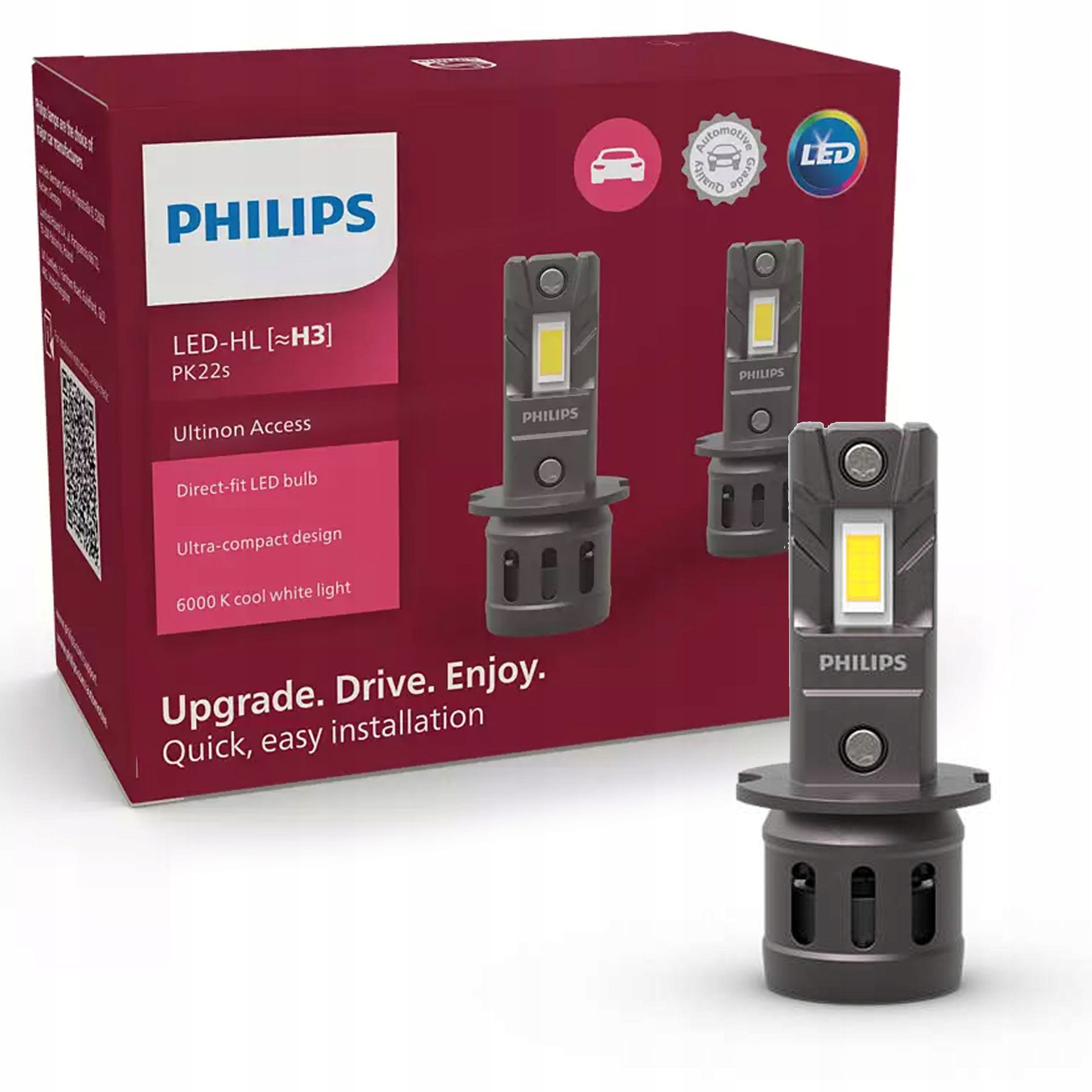 Zarowka 12V Led H3 11336 12V U2500 Ultinon Access 2SZT Kpl Philips