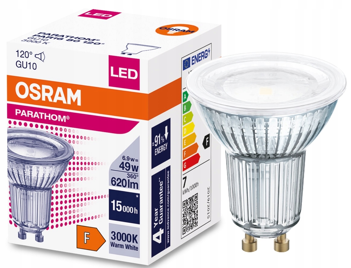 Osram Parathom Spot PAR16 Gl 80 non-dim 6,9W/830 G