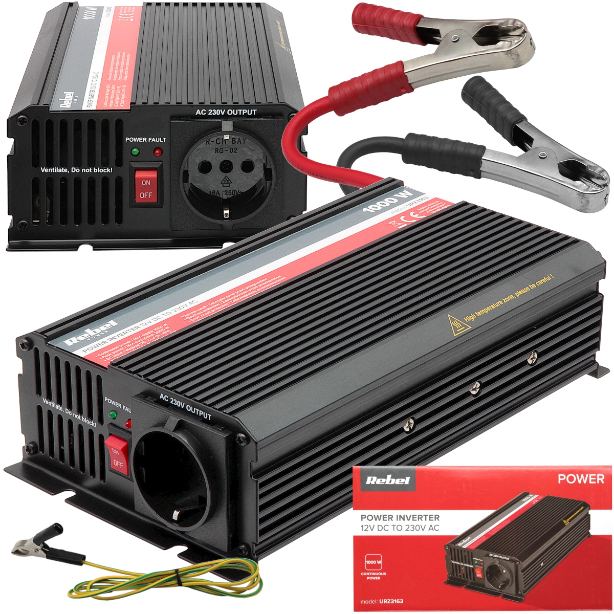 Przetwornica Do Samochodu 12V 230V 2000W Gniazdko