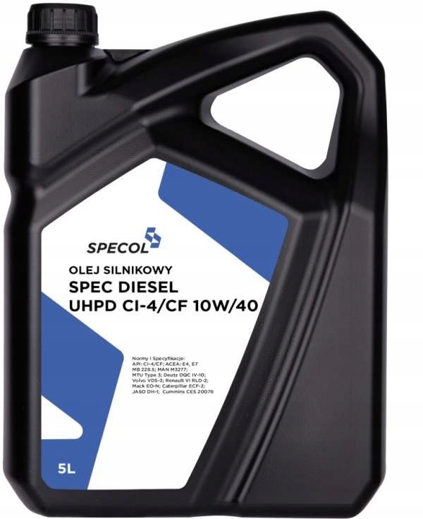 Specol 10W40 5L Spec Diesel Uhpd CI-4/CF E4/E7 228.5 VDS-3 Rld
