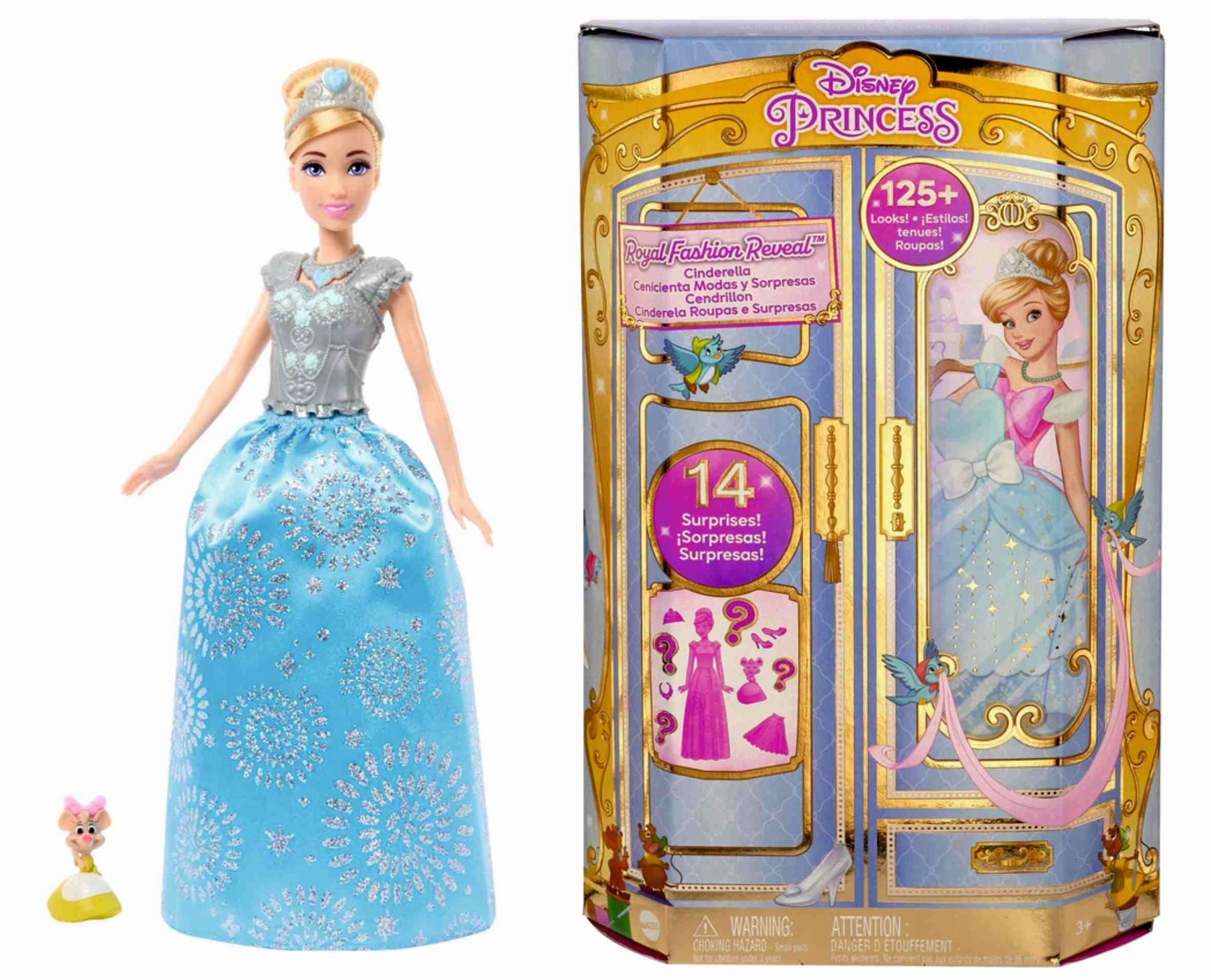 Disney Princess Kopciszek Princess Niespodzianka Reveal Szafa od Mattel