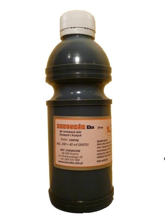 Renoskór 210ml czarny Farba lakier do skór skóry