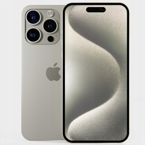 Smartfon Apple Iphone 15 Pro 128GB Beżowy Natural+ Etui Ładowarka