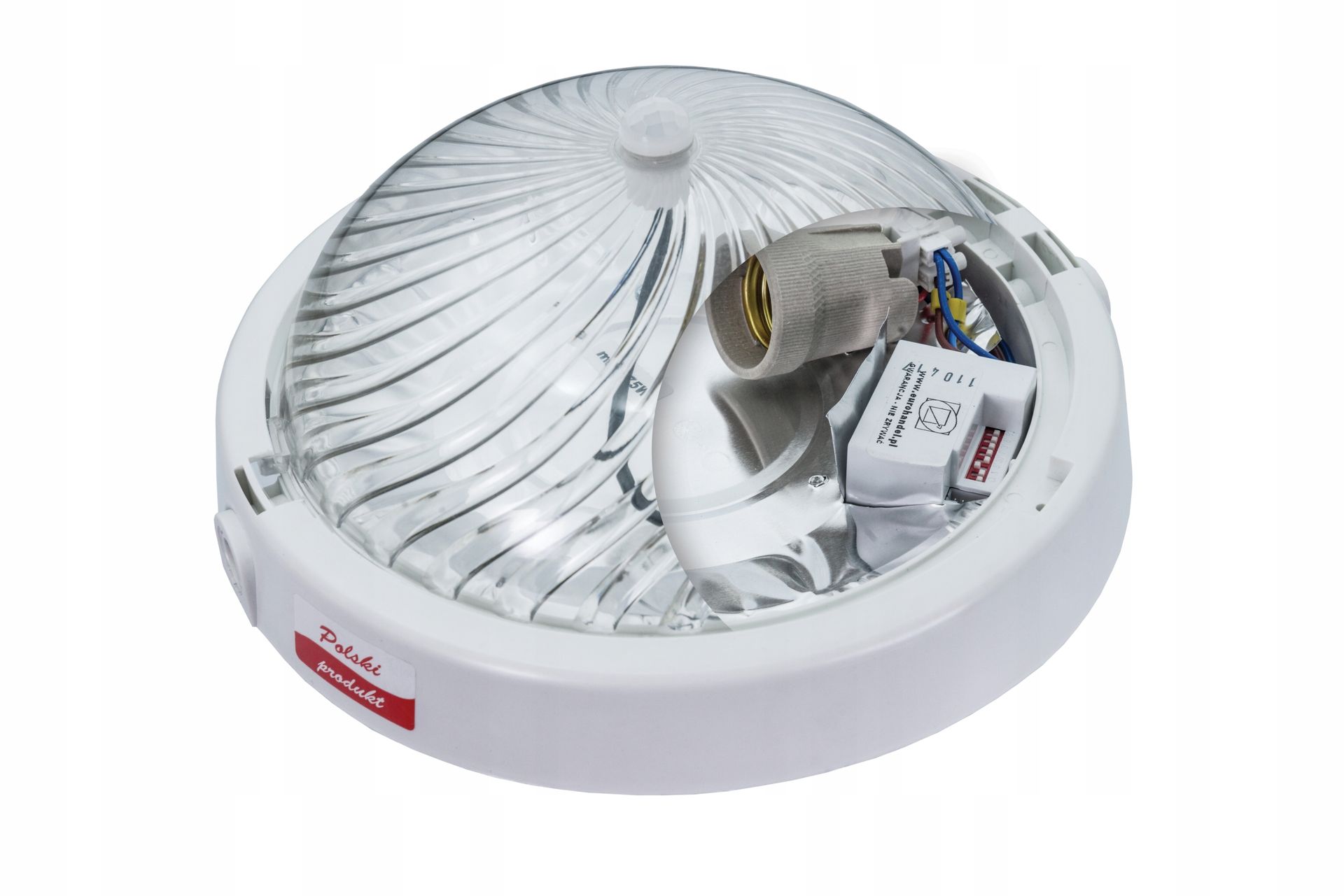 Plafon Alfa z czujnikiem ruchu Pir E27 IP44 IK10