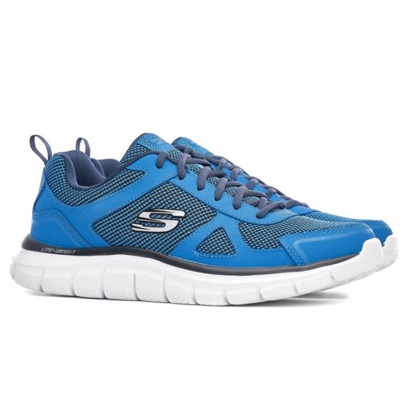 Skechers Buty Męskie Sportowe Track Bucolo niebieskie lekkie 43 Eu