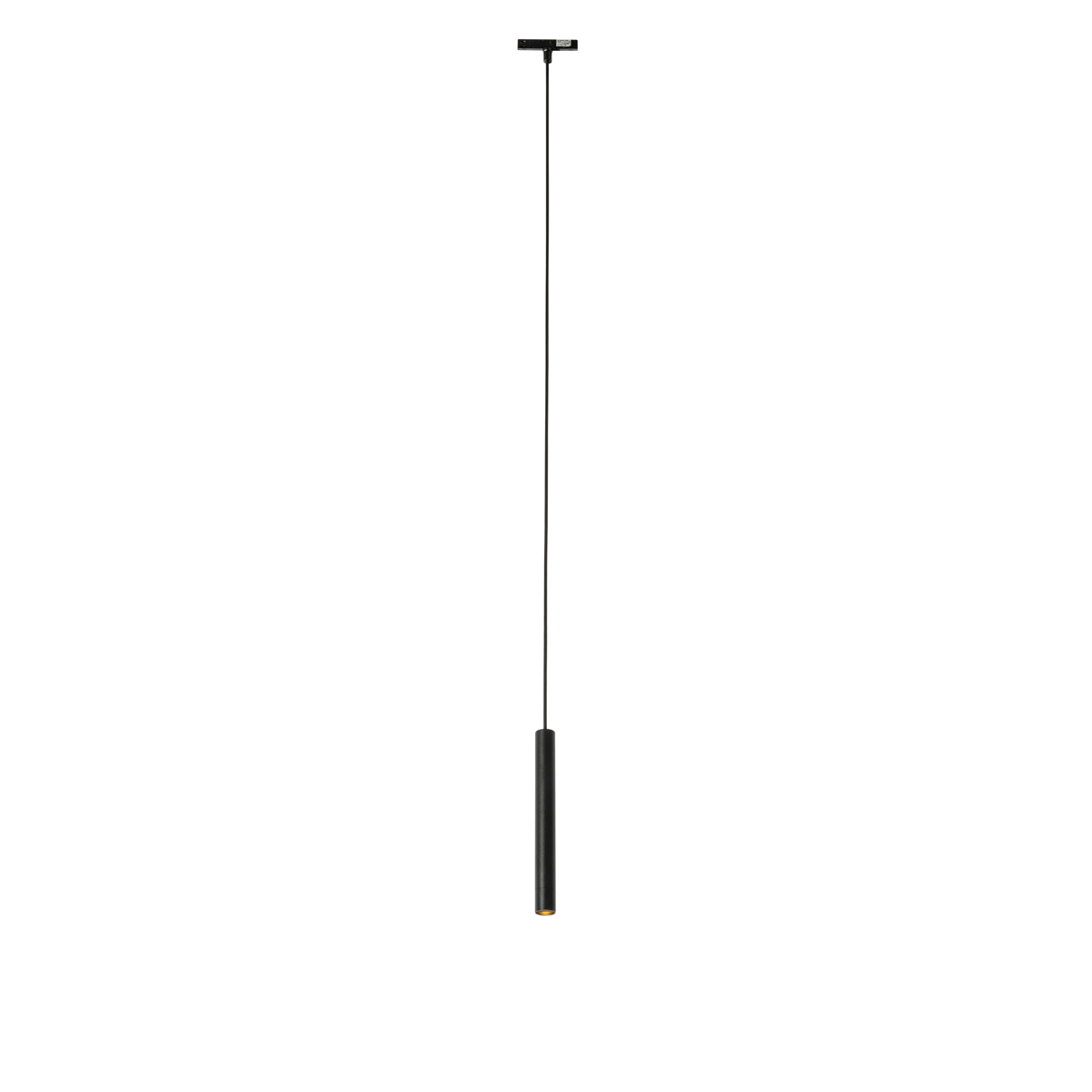 QAZQA Nowoczesna czarna lampa wisząca do systemu szynowego jednofazowego - Slimline Keno