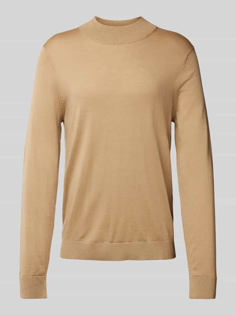 Sweter z dzianiny ze stójką model ‘TRAY’