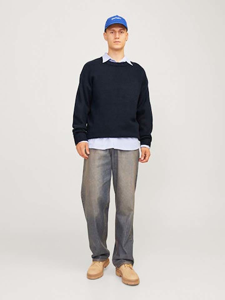 Jack & Jones Sweter w kolorze granatowym