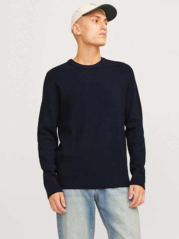 Jack & Jones Sweter w kolorze granatowym